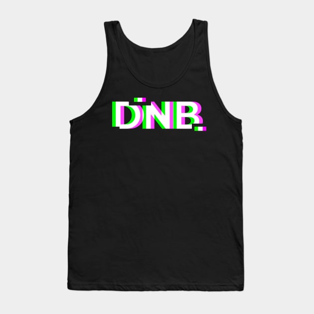 Retro Glitch DnB Music | EDM Rave Tank Top by MeatMan